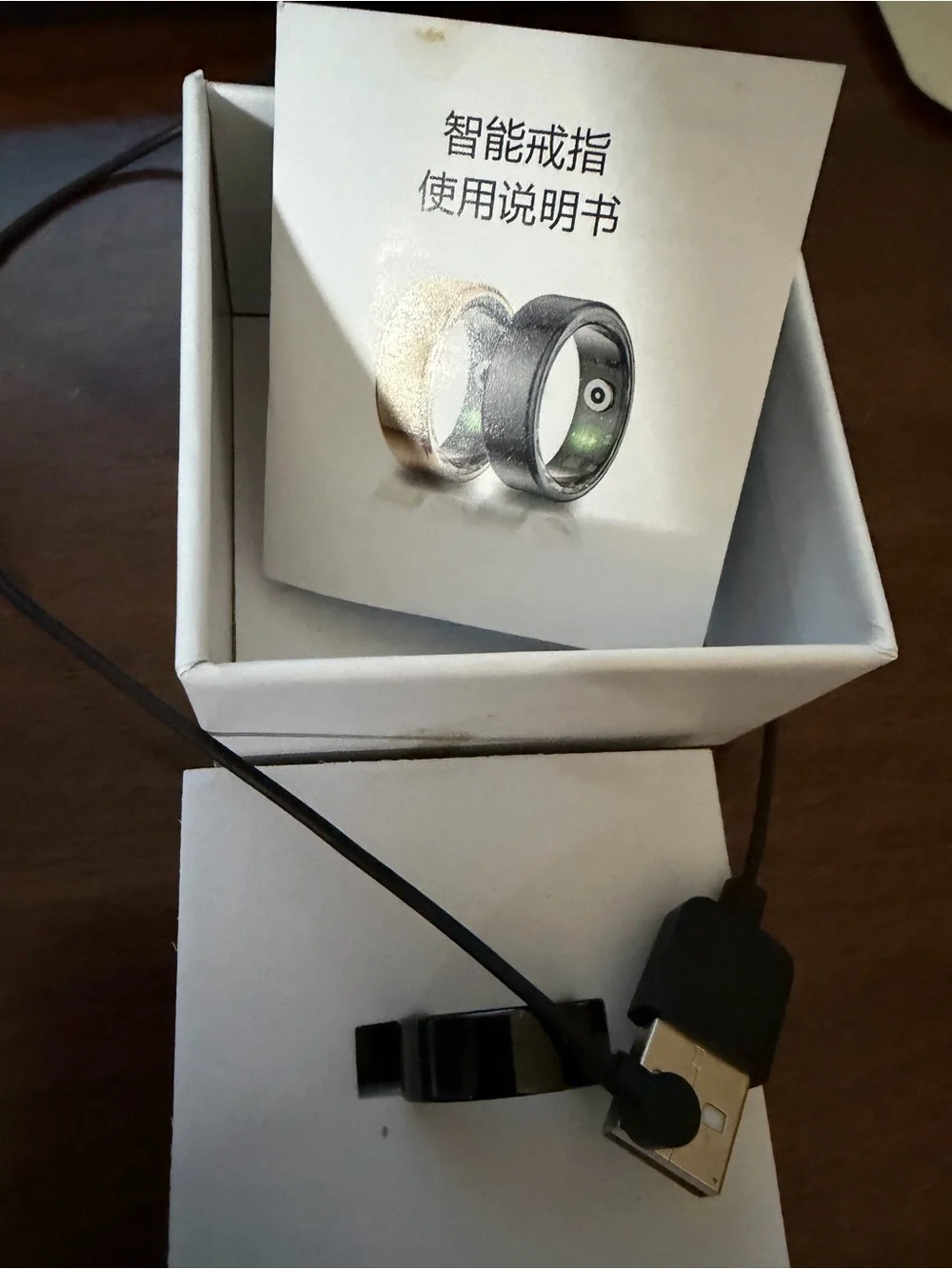 Black Smart Activity Ring with Notifications